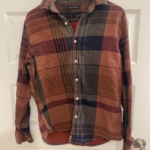 Banana Republic Plaid Shirt - Brown & Blue